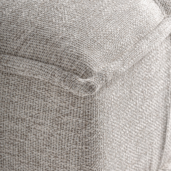 Modul colț canapea modulară exterior HoReCa din aluminiu maro cu stofă bej [7]