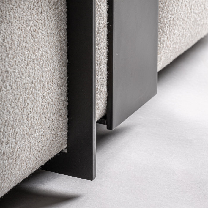 Modul coltar sofa crem forme rotunjite [6]