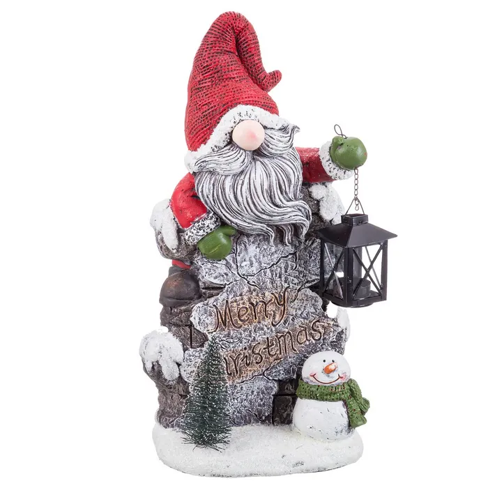 Suport de lumânare Moș Crăciun magnezie Crăciun|Decoruri festive elegante [1]