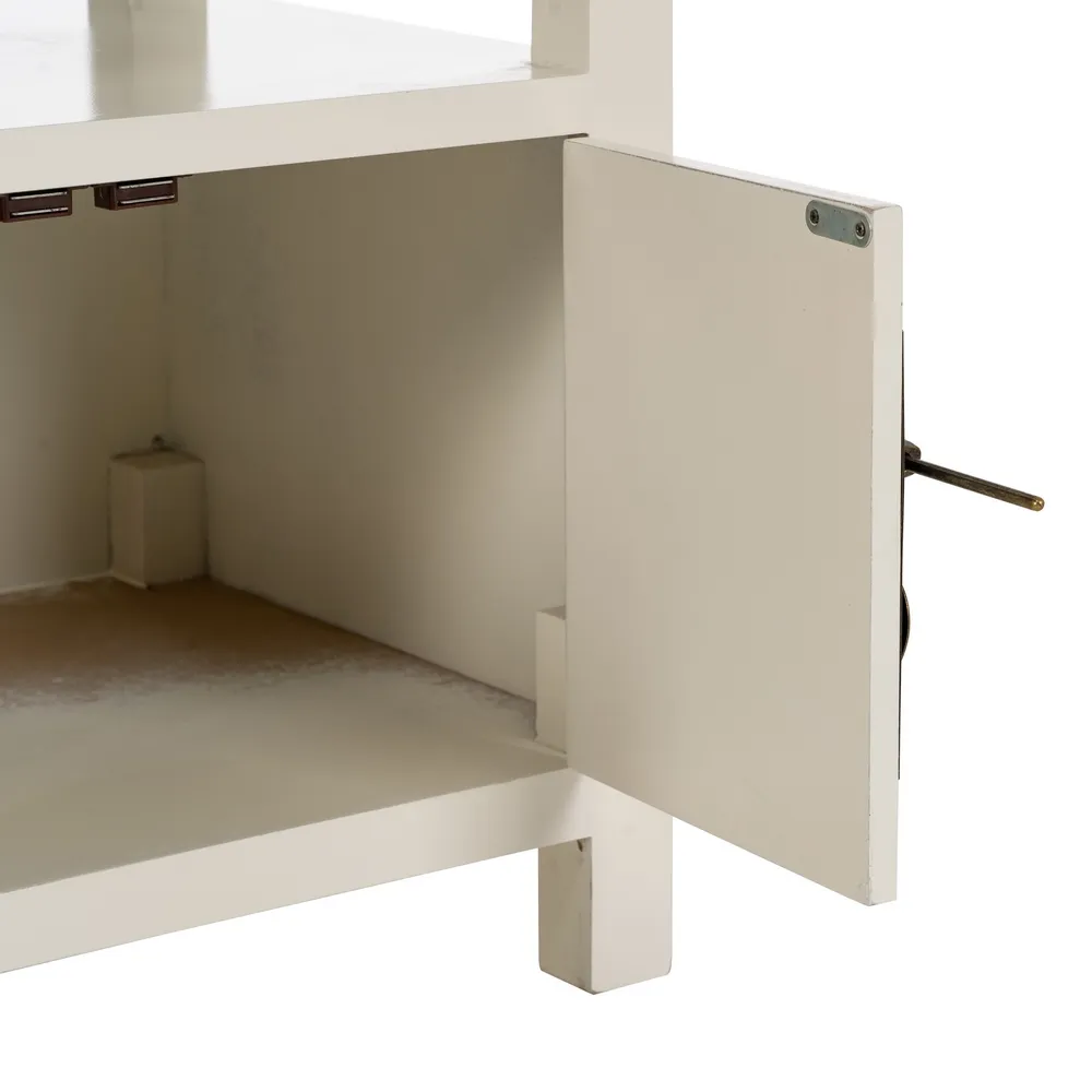 Noptiera alba orientala versatila | Mobilier dormitor CreativDeco [8]