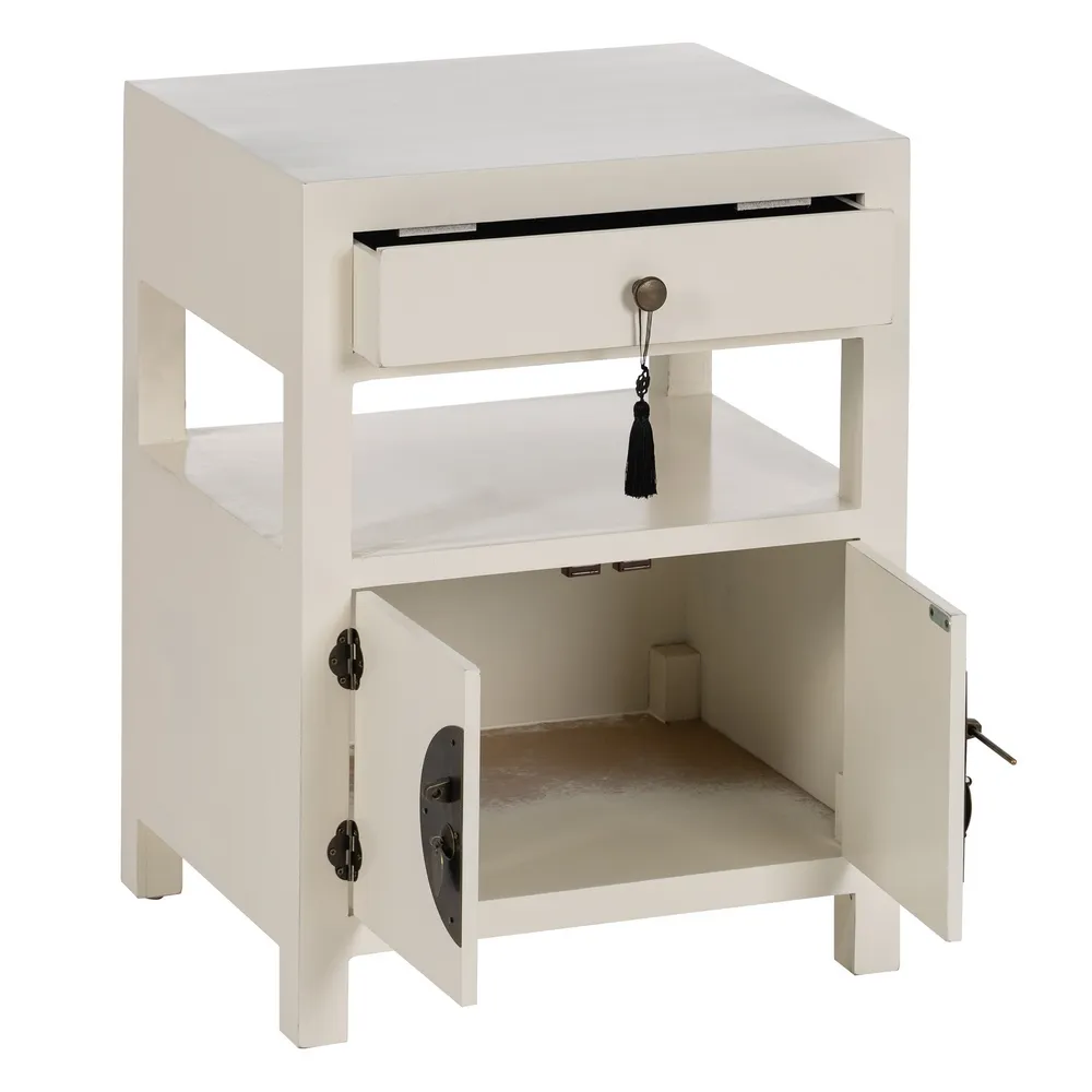 Noptiera alba orientala versatila | Mobilier dormitor CreativDeco [3]