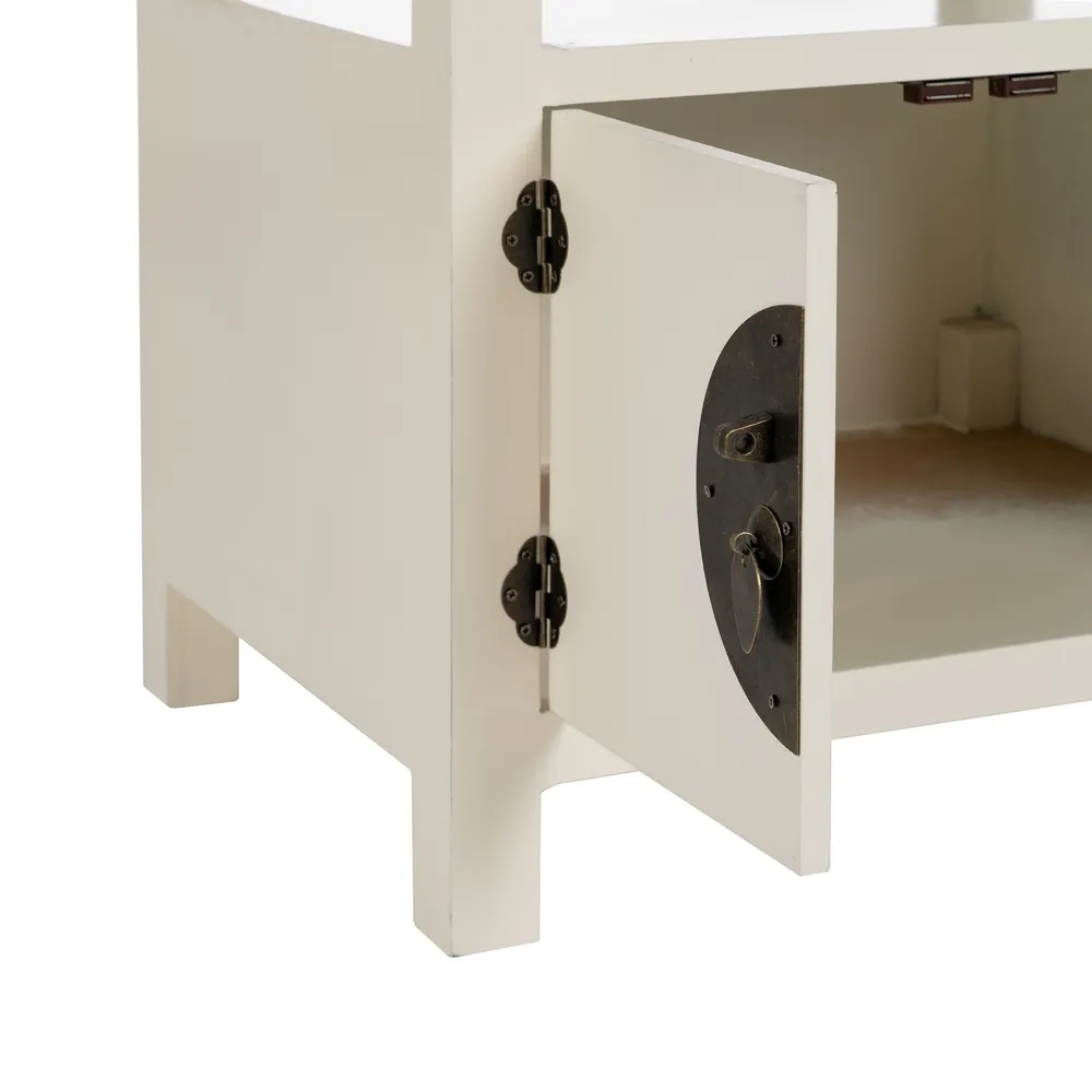 Noptiera alba orientala versatila | Mobilier dormitor CreativDeco [9]