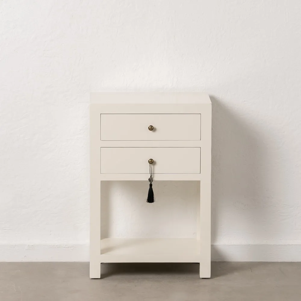 Noptiera alba design oriental | Piese functionale CreativDeco [1]