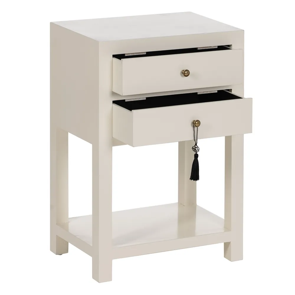 Noptiera alba design oriental | Piese functionale CreativDeco [4]