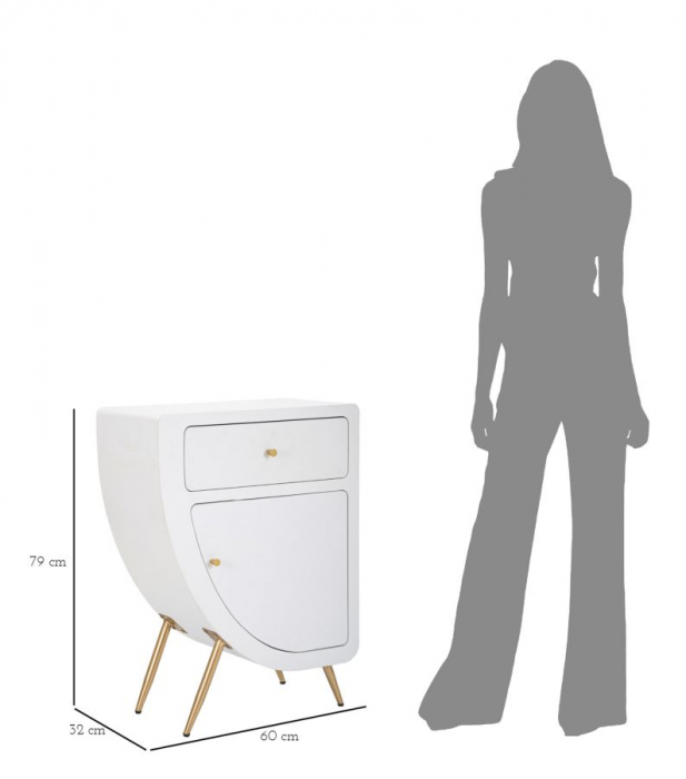 Noptiera eleganta depozitare stil Glamour CreativDeco [10]