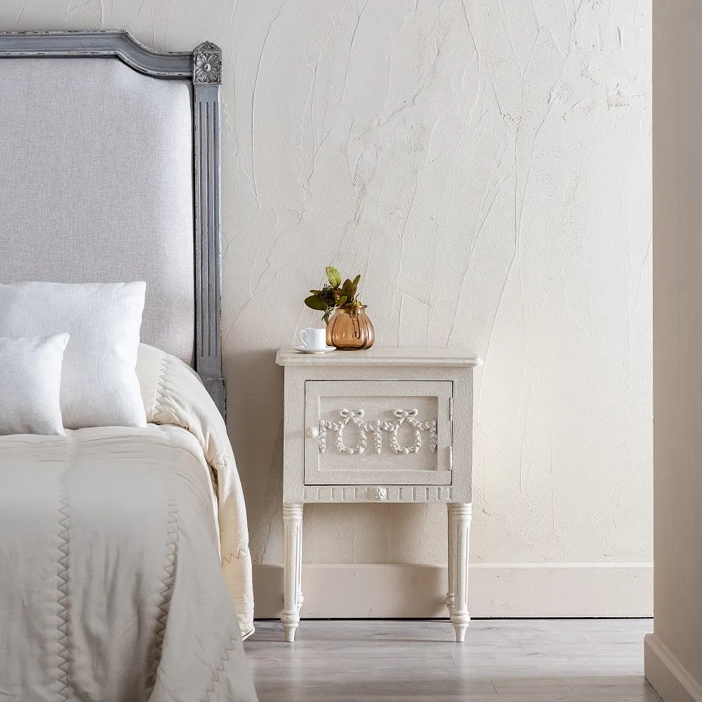 Noptiera Alba Lemn Mango - CreativDeco.ro [2]