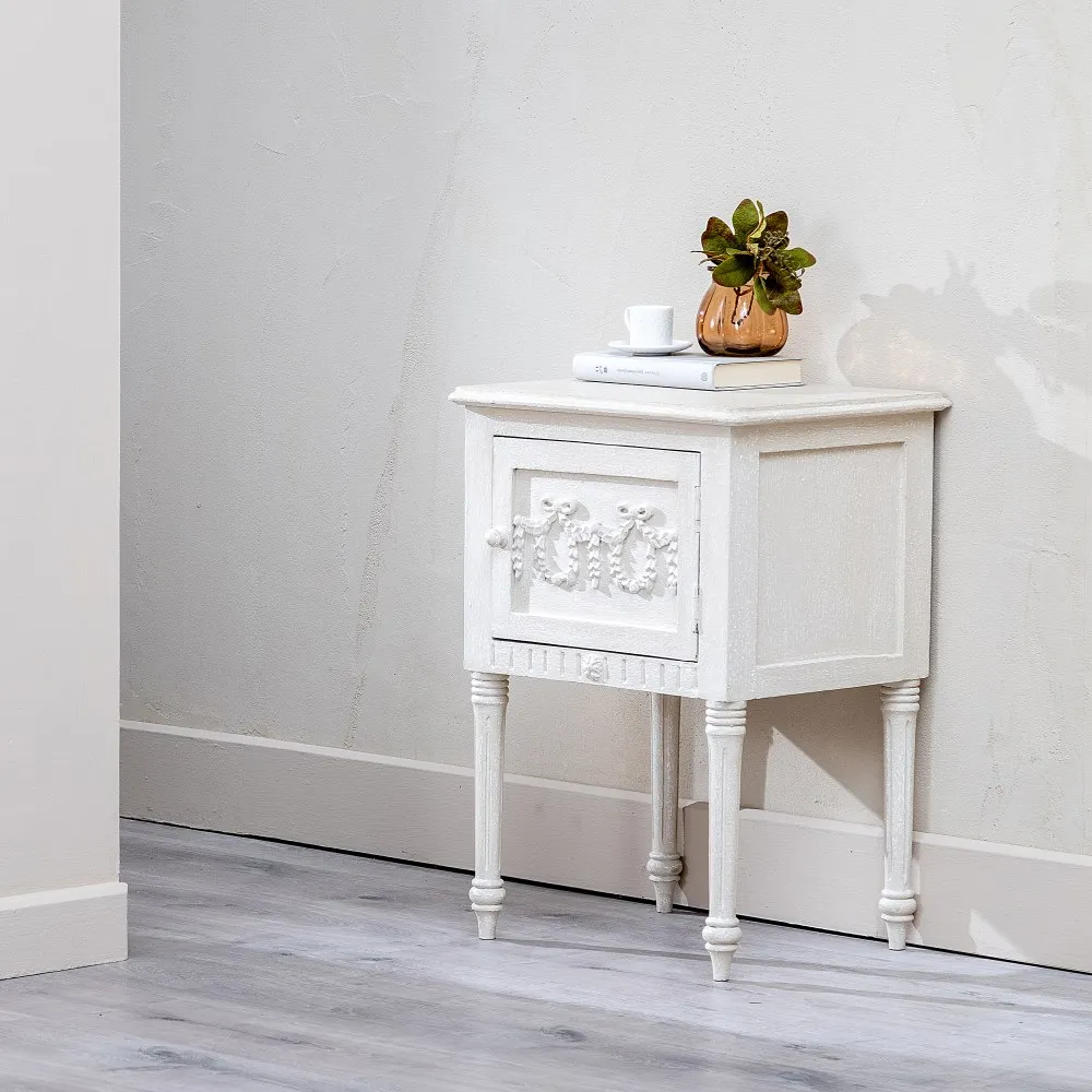 Noptiera Alba Lemn Mango - CreativDeco.ro [4]
