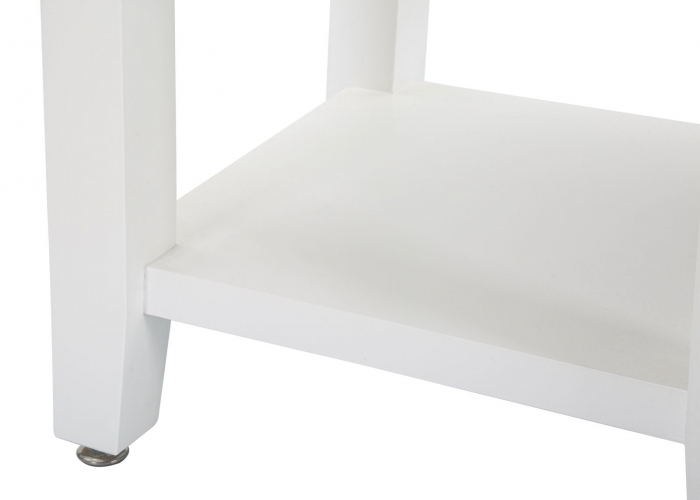 Noptiera alba Shine, lemn brad, MDF [8]