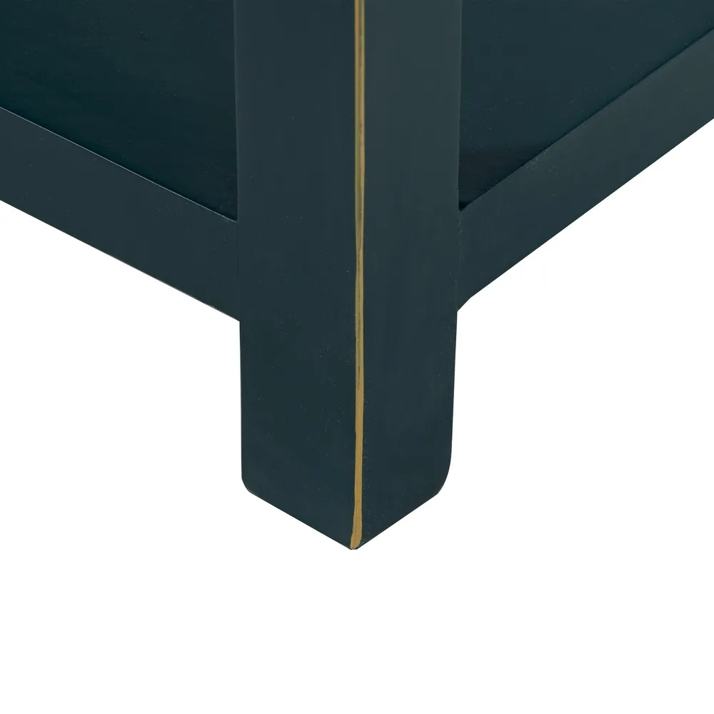 Noptiera eleganta albastru-verzui cu 2 sertare | Mobilier oriental [9]