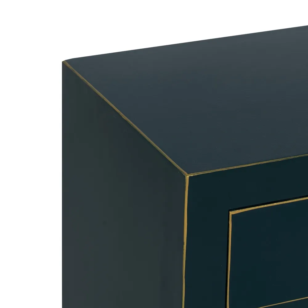 Noptiera eleganta albastru-verzui cu 2 sertare | Mobilier oriental [4]