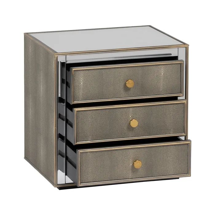 noptiera cu sertare aurii dormitor modern CreativDeco [3]