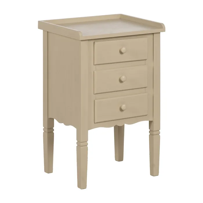 Masuta MDF crem sertare|Mobilier dormitor compact [2]