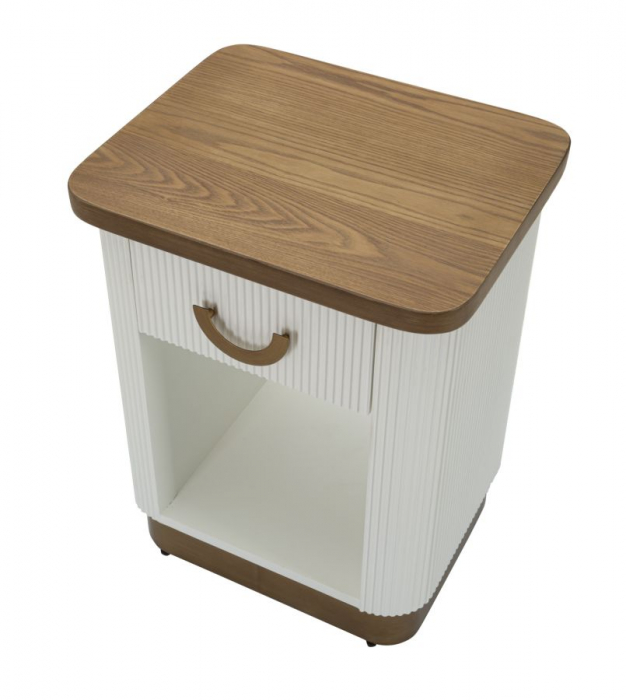 Noptiera crem eleganta design rotunjit CreativDeco [5]