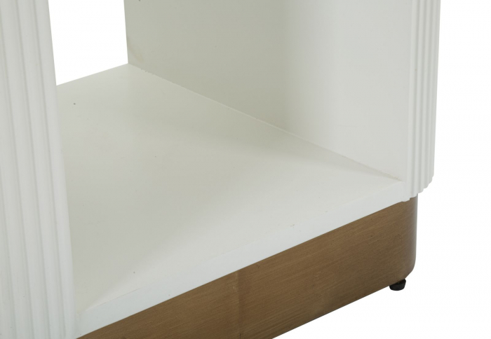 Noptiera crem eleganta design rotunjit CreativDeco [9]
