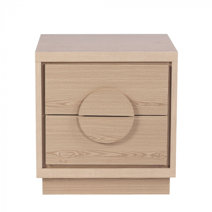 Noptiera Axis cu 2 sertare finisaj natural PAL modern [2]