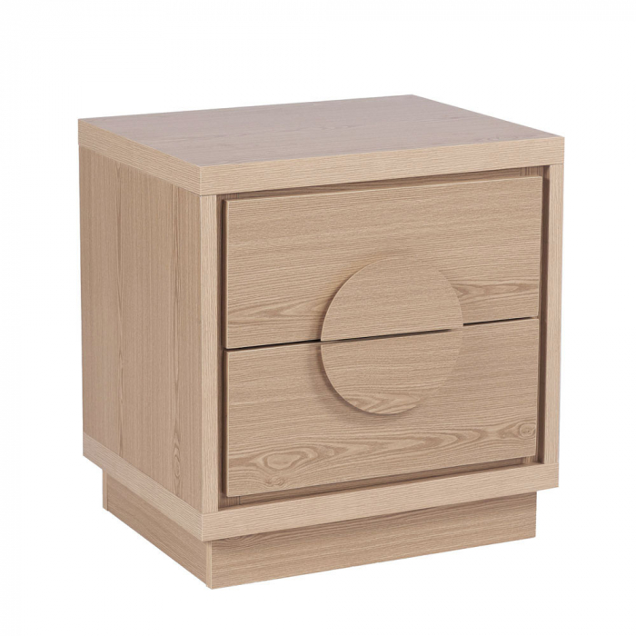 Noptiera Axis cu 2 sertare finisaj natural PAL modern [1]