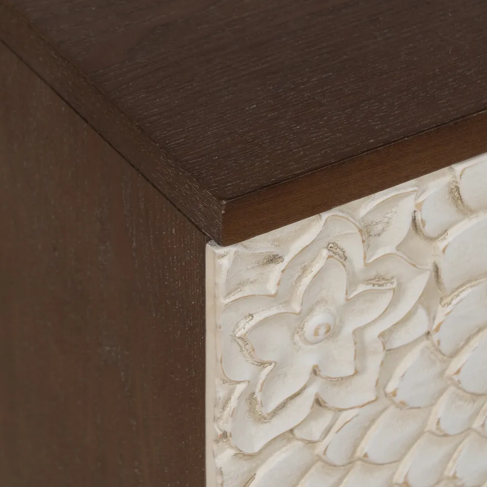 Noptiera cu sertare sculptate | Dormitor vintage | CreativDeco [4]