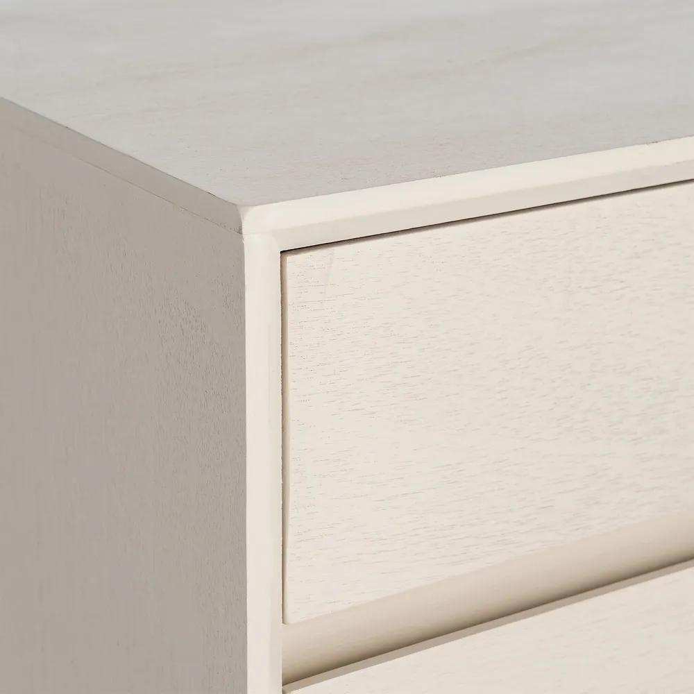 Noptieră din MDF crem cu două sertare [8]