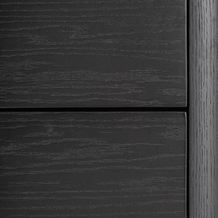 Noptiera neagra cu blat din piatra sinterizata si doua sertare Haesa [7]