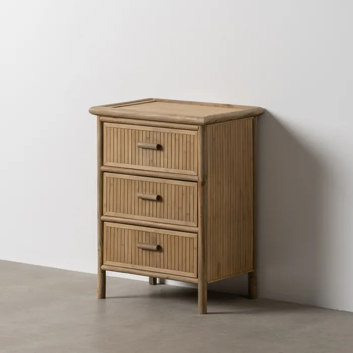Noptieră bambus dormitor spațios|Noptiere naturale eco-friendly [1]