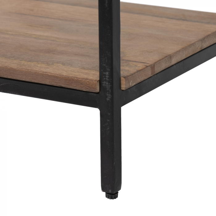 Noptiera Compacta din Lemn de Mango si Fier - Design Modern CreativDeco [9]