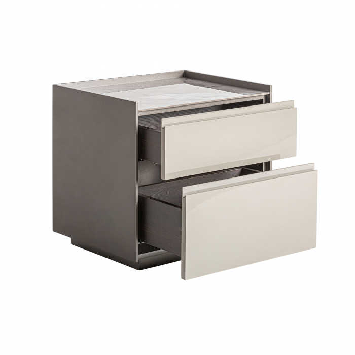 Noptiera Art Deco MDF bej piatra|Noptiere luxoase [3]