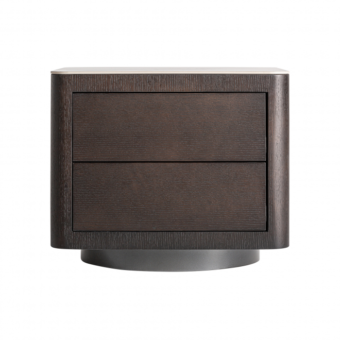Noptiera Art Deco MDF maro piatra|Noptiere rafinate [1]
