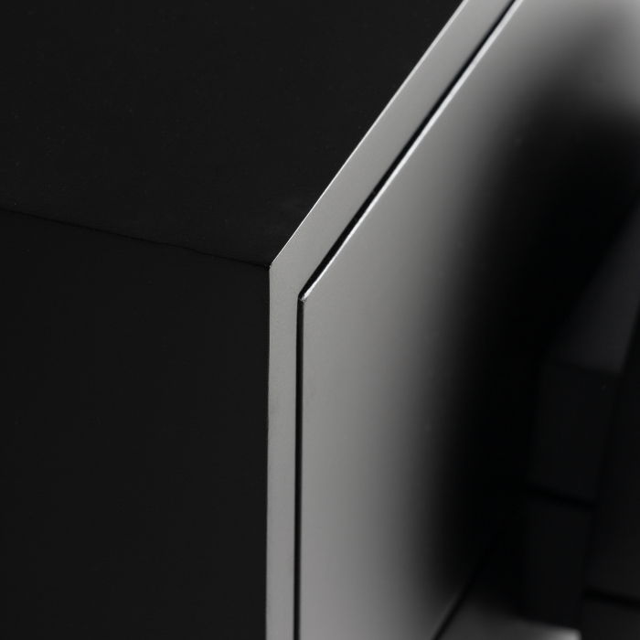 Noptiera Art Deco MDF negru alb auriu|Noptiere elegante [7]