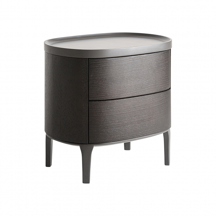 Noptiera Art Deco MDF negru stejar|Noptiere elegante [2]