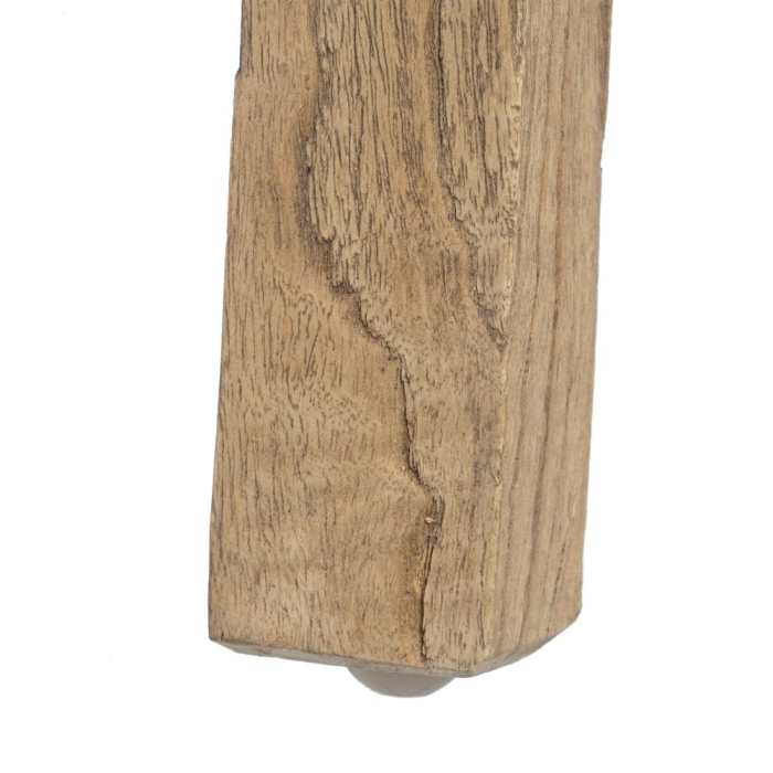 Noptieră din lemn natural de mindi cu 2 sertare și raft 45x30x66 cm [11]