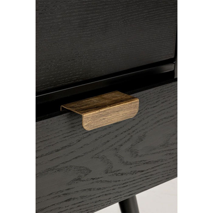 Noptiera Colombo negru auriu sertare elegante dormitor [4]