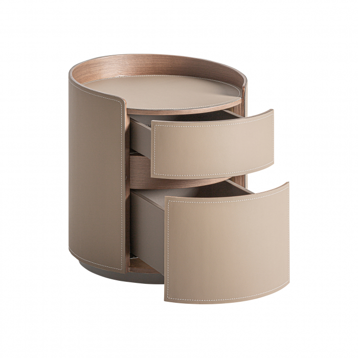 Noptiera Art Deco lemn stratificat piele|Noptiere luxoase [3]