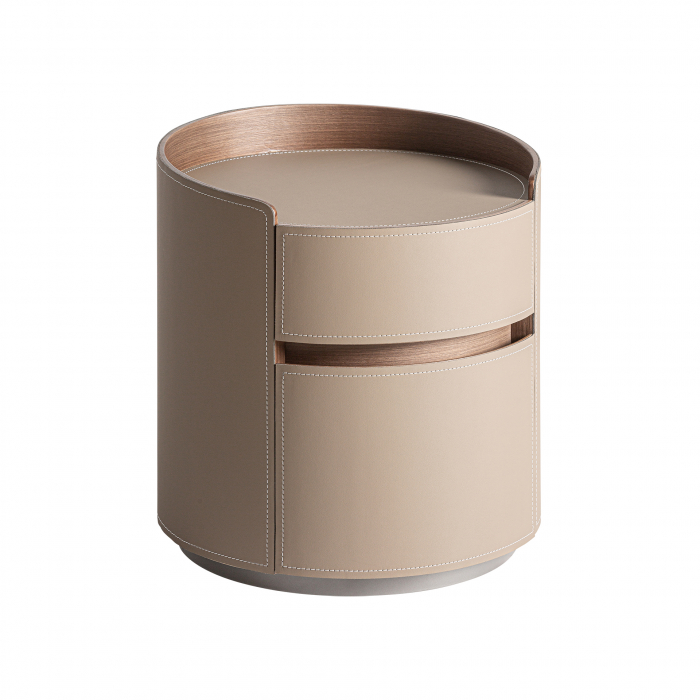 Noptiera Art Deco lemn stratificat piele|Noptiere luxoase [2]
