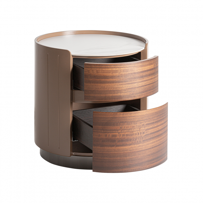 Noptiera Art Deco lemn stratificat eucalipt|Noptiere luxoase [3]