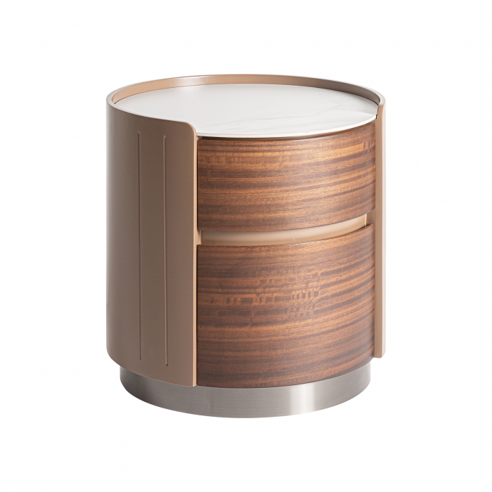 Noptiera Art Deco lemn stratificat eucalipt|Noptiere luxoase [2]