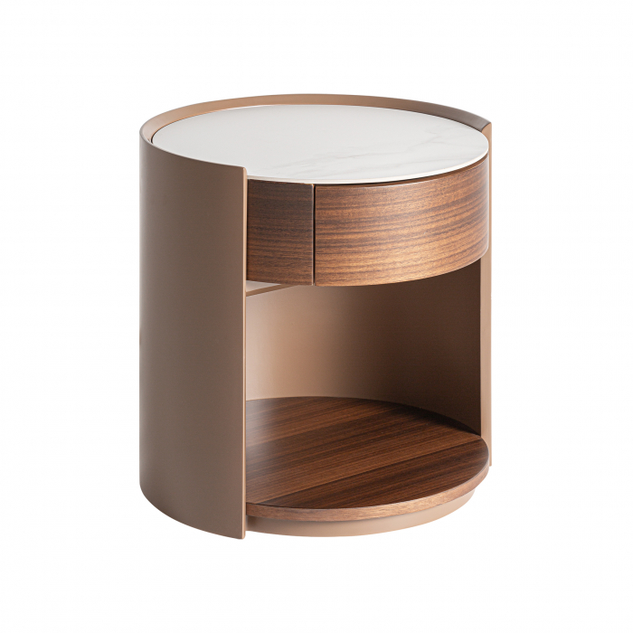 Noptiera Art Deco lemn stratificat eucalipt|Noptiere luxoase [2]