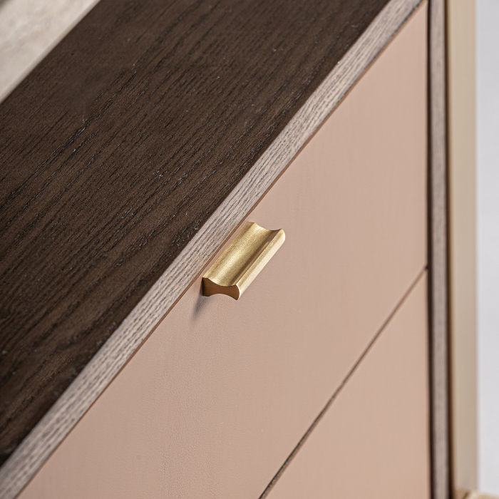 Noptiera Art Deco travertin|Noptiere elegante premium [5]