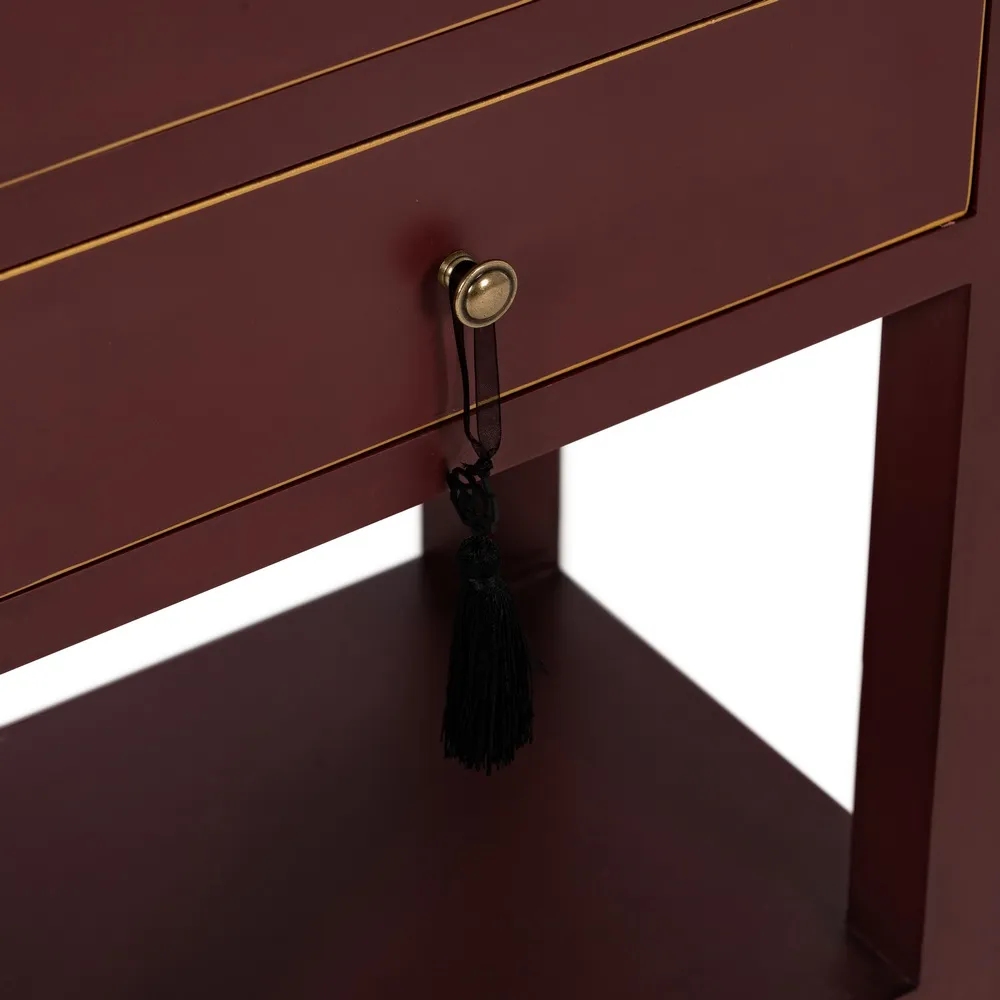 Noptiera grena design oriental cu 2 sertare | Noptiere elegante [6]