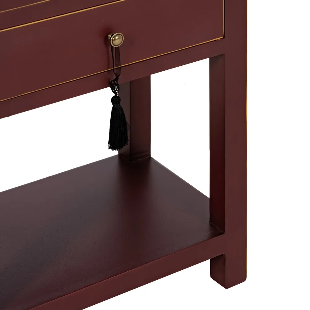Noptiera grena design oriental cu 2 sertare | Noptiere elegante [8]