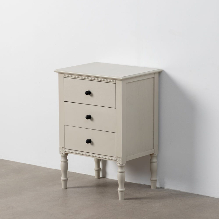 Imagine noptieră gri 3 sertare [6]