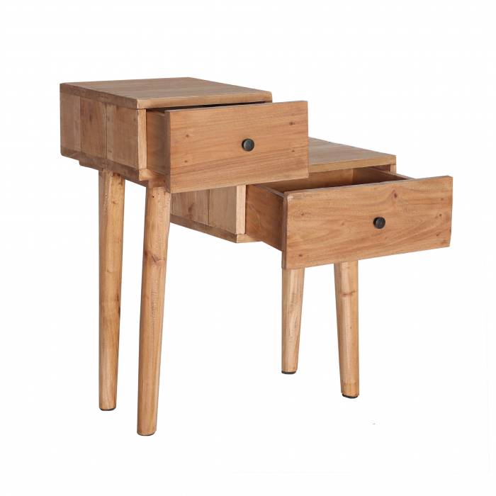 Noptiera lemn mahogany etnica|Mobilier dormitor premium [2]