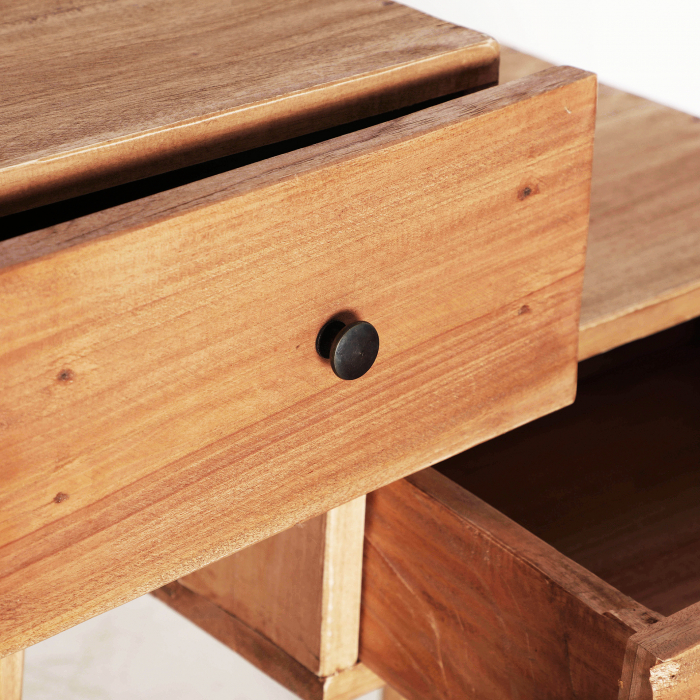 Noptiera lemn mahogany etnica|Mobilier dormitor premium [4]