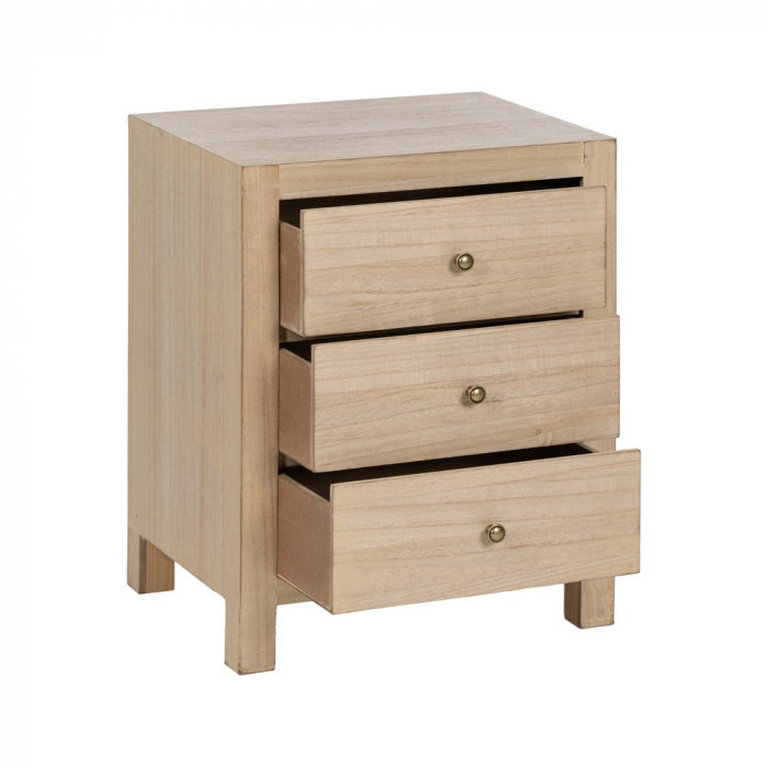 Noptieră compactă din MDF cu finisaj lemn natur [3]