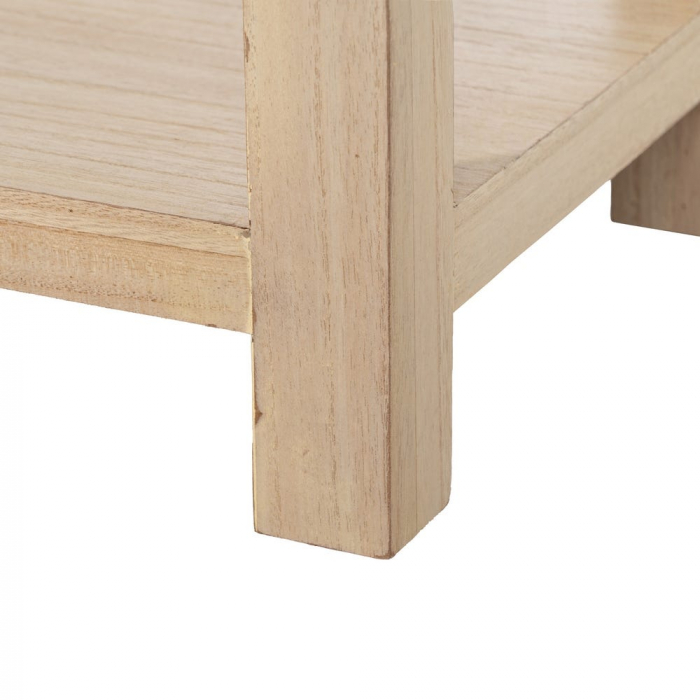 Măsuță de noptieră din MDF cu finisaj natural și raft deschis [11]
