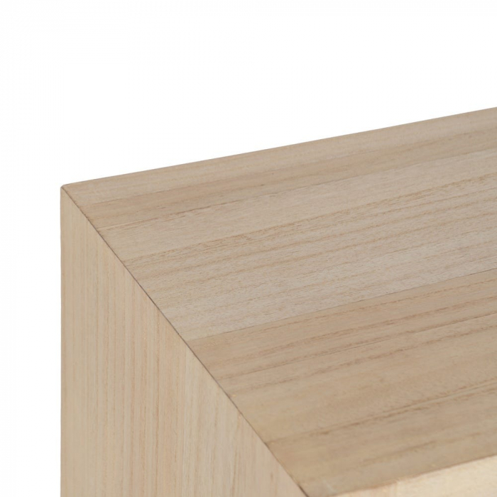 Măsuță de noptieră din MDF cu finisaj natural și raft deschis [4]
