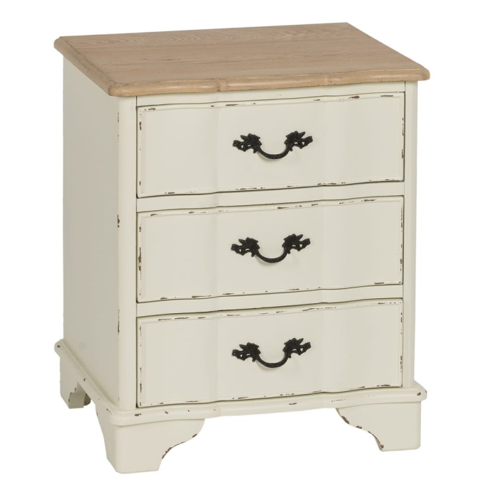 noptiere elegante alb crem CreativDeco [3]