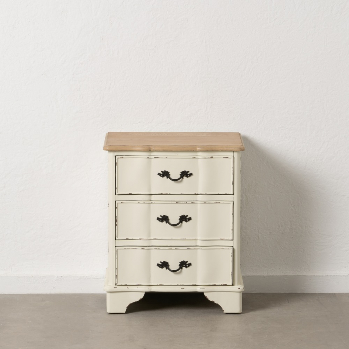 noptiere elegante alb crem CreativDeco [1]
