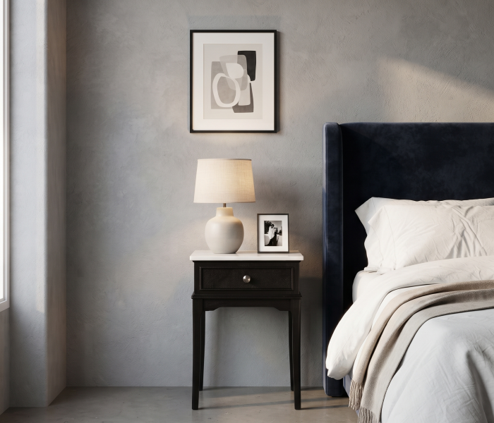 Noptiera eleganta cu blat de marmura | Mobilier dormitor [2]