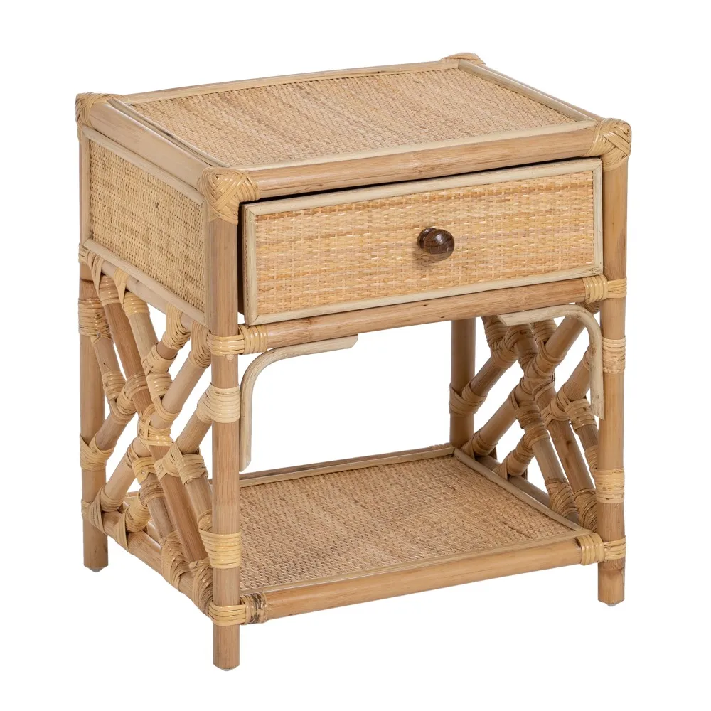 Noptiera Ratan Natural Sara, Culoare naturala - creativdeco.ro [1]