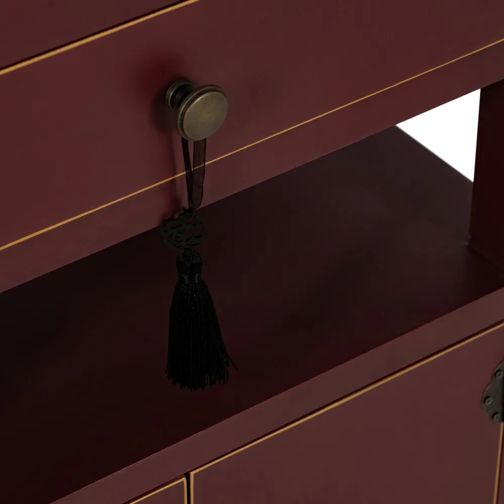 Noptiera rosie design oriental cu sertar | Mobilier dormitor [6]